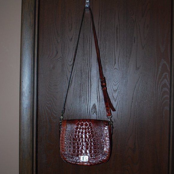 Brahmin Pecan Large Saddle Bag - Picture 2 of 11